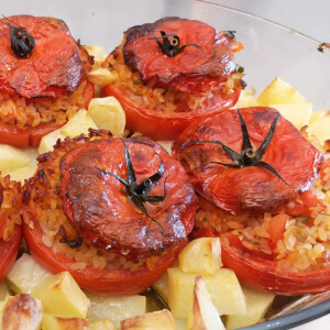 Roman Rice-Stuffed Tomatoes Recipe